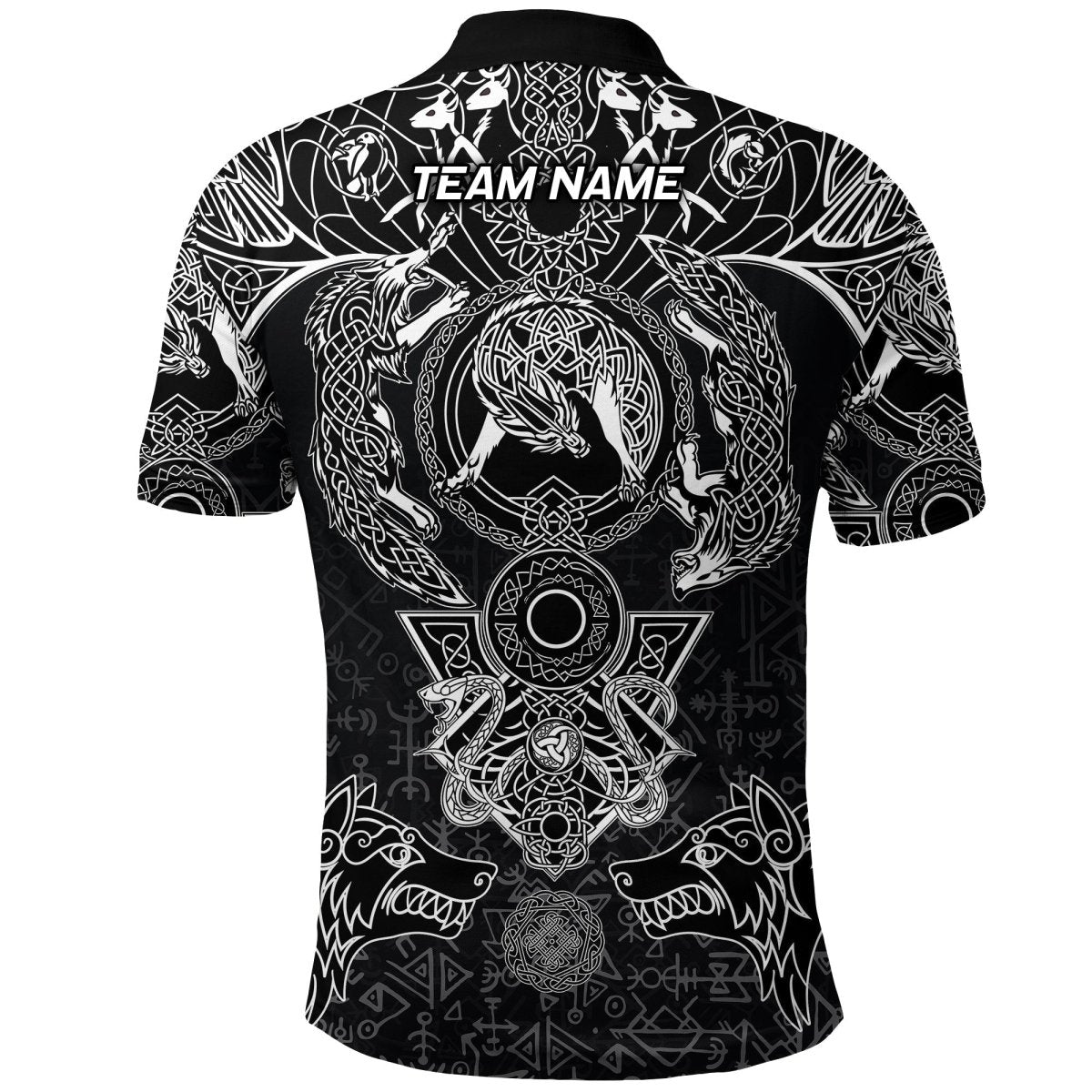 Individuell Dartshirt Wikinger Polo Hemd - Fenrir und Skoll & Hati VK6078 - Outfitsuche