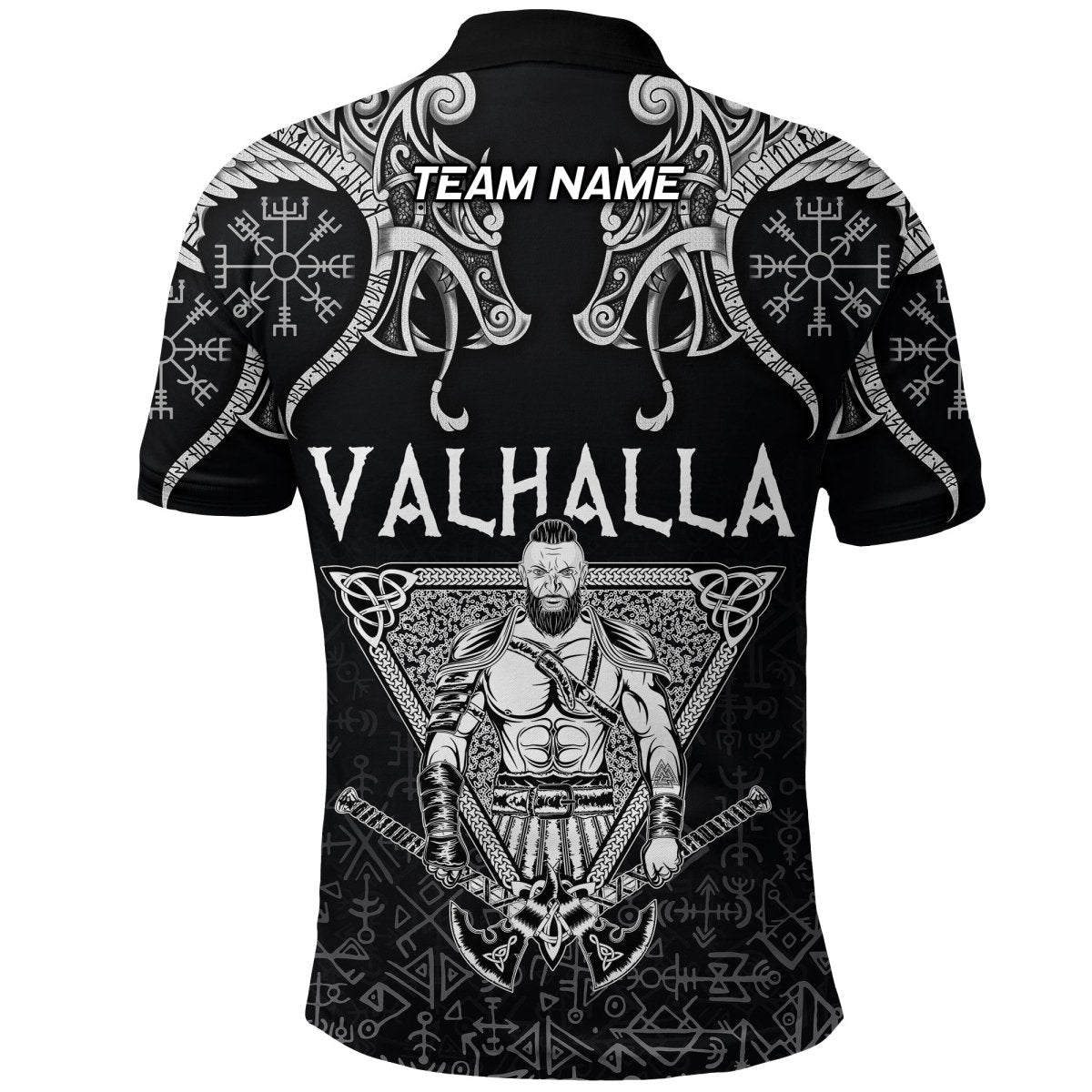 Individuell Dartshirt Wikinger Polo Shirt Krieger Valhalla und Doppeldrache VK9998 - Outfitsuche