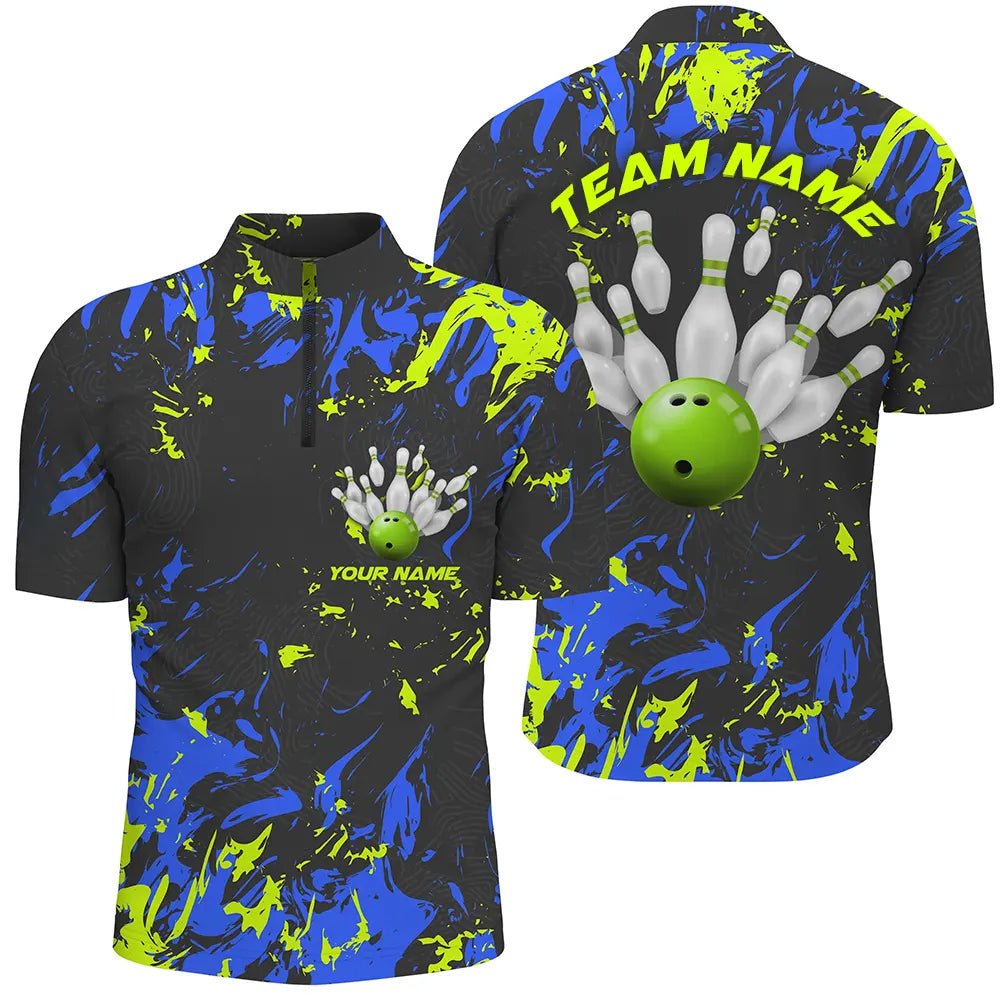 Individuell gestaltete Bowling-Trikots für Männer, personalisierte Bowling-Team-Shirts mit Bowling-Pin und Ball - Outfitsuche