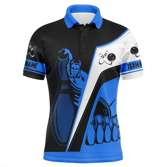 Individuell gestaltete Herren Polo Bowling Shirts, personalisierte Bowling Trikots für Männer, mehrfarbige Bowling Team Trikots - Outfitsuche