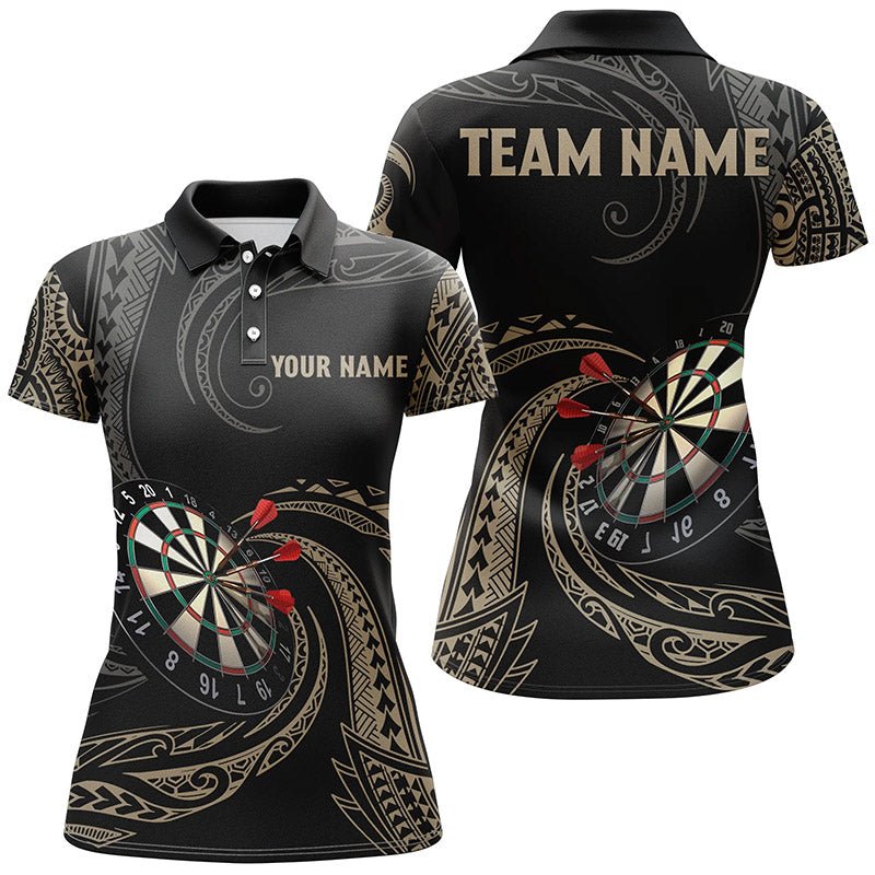 Personalisiertes Roll Tribal Darts Polo Shirt, individuell anpassbares Darts-Shirt für Frauen, Dart Trikot R713 - Outfitsuche